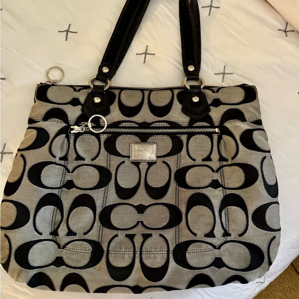 Coach Poppy Signature Tote Bag